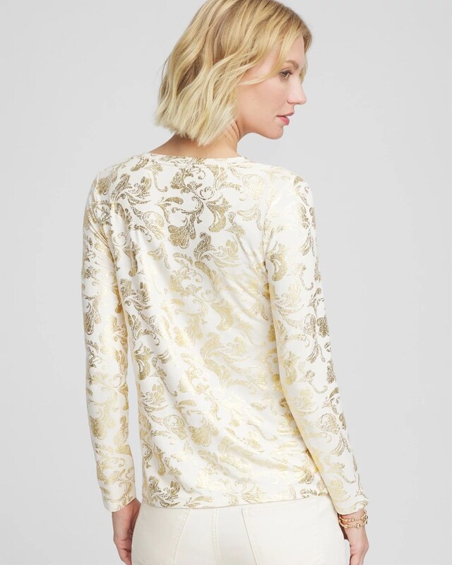 Touch of Cool Foiled Layering Tee - image 3